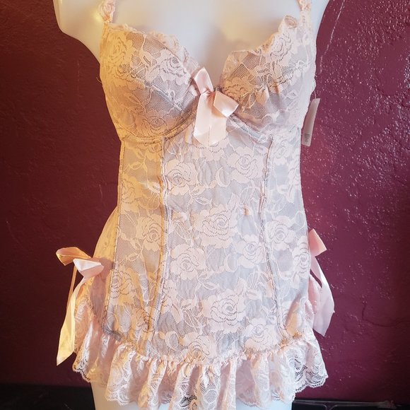 Rene Rofe Other - Pink lace babydoll from Rene Rofe